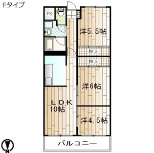 3DKの間取り画像