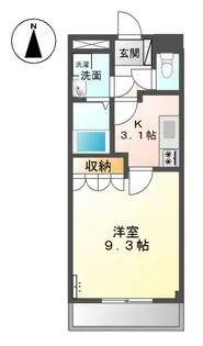 岡山県岡山市北区平田【マンション】の間取り