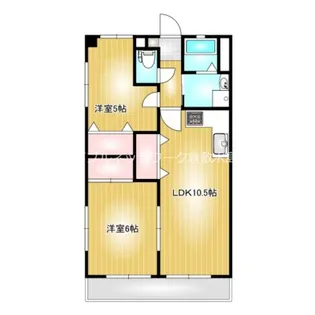 ガーディニアシティ上富井【2階】の間取り