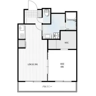 ハーバービュー【10階】の間取り