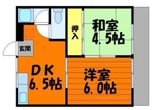 コーポみやび A棟【103号室】の間取り