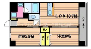 岡山県倉敷市玉島上成【マンション】の間取り
