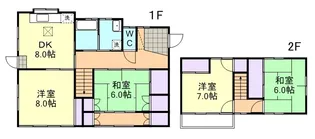 岡山県倉敷市笹沖【一戸建】の間取り