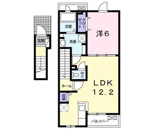 ミルフロールⅤ【2階】の間取り