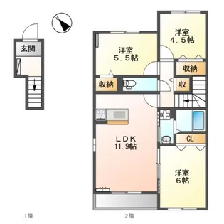 3LDKの間取り画像