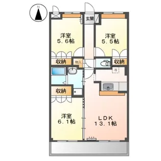 カサルビア【2階】の間取り