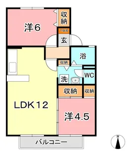 セジュールマキ【1階】の間取り