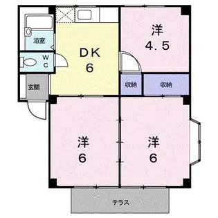 シティハイツ クリスタル【1階】の間取り