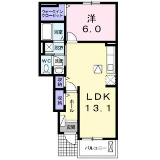 レジディアN【1階】の間取り