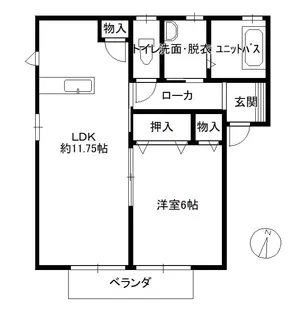メゾン倉敷川【2階】の間取り