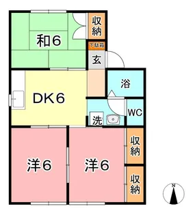 メゾンドール B【1階】の間取り