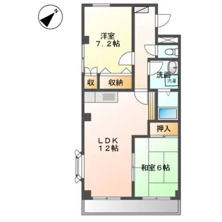 サンピア大福【2階】の間取り