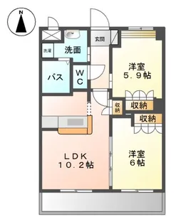 アサヒ2011【2階】の間取り