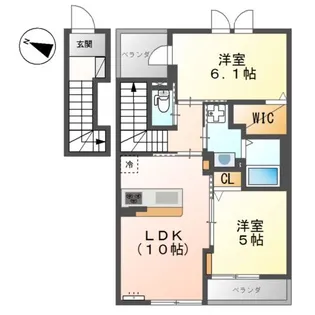 シュエット【2階】の間取り
