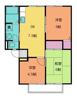 ウィンディア平川B【B102号室号室】の間取り