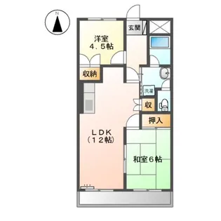 パープルメゾン【3階】の間取り