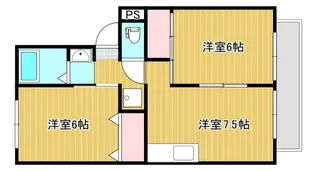 ソレイユ新田【1階】の間取り