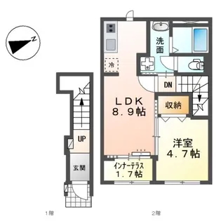 シャンブッシュ【2階】の間取り
