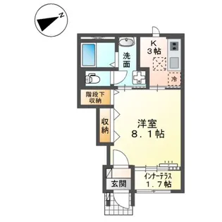 仮)スターテラスⅡ 福田町古新田【1階】の間取り