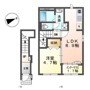 仮)スターテラスⅡ 福田町古新田【2階】の間取り