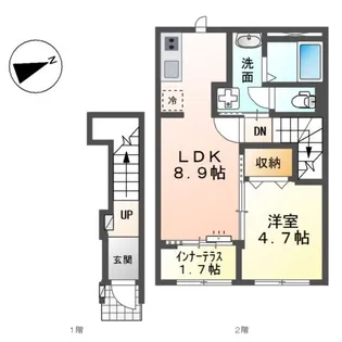 仮)スターテラスⅡ 福田町古新田【2階】の間取り