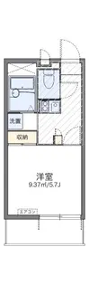 レオパレスコスモスⅡ【2階】の間取り