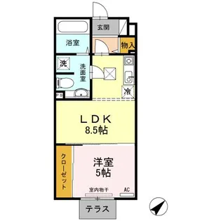 ノールリヴィエール【1階】の間取り