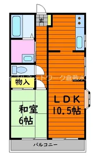 リバティ安原Ⅲ【1階】の間取り