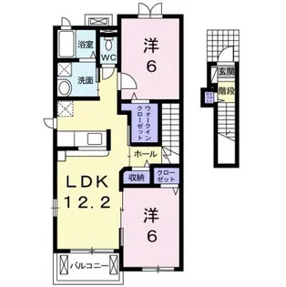 オーブ・メゾンB【2階】の間取り