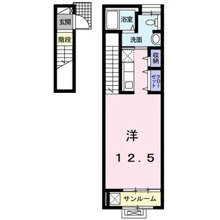 ガーデンハウスM C【2階】の間取り