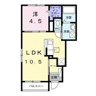 エトワール ブランシュ【1階】の間取り
