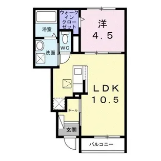 エトワール ブランシュ【1階】の間取り