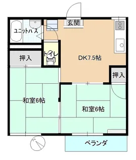 王子サンハイツC【203号室】の間取り