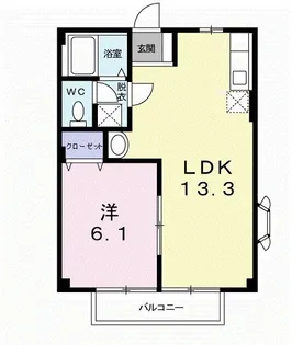 グリーンピアもりや【2階】の間取り