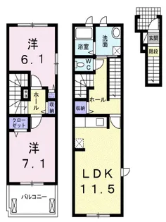 フェールⅠ【2階】の間取り
