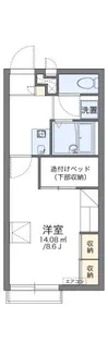 レオパレスNAGAMATI【2階】の間取り