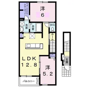 ピア六条【2階】の間取り