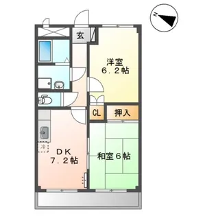 ミレニアム・ハイム1号館【2階】の間取り