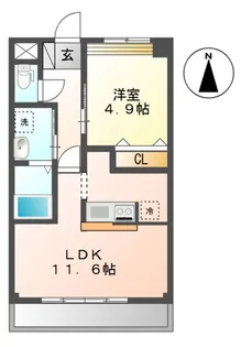 ルナロベリア【2階】の間取り