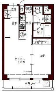 コリドールベルエア【6階】の間取り