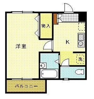 カーサ仏生山【303号室】の間取り