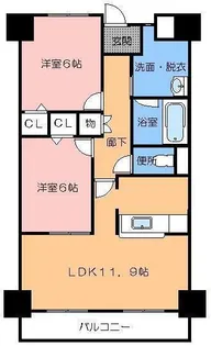 レオパルド国分寺【4階】の間取り