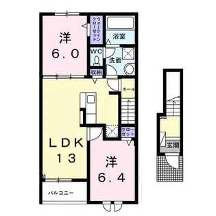 ルフレ【2階】の間取り