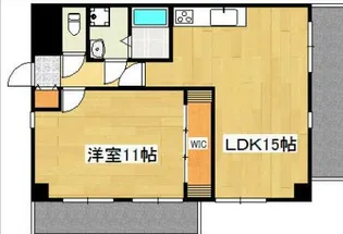 グレーシル鷹取【6階】の間取り