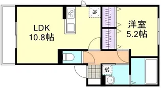 フォルティス倉敷B棟【3階】の間取り