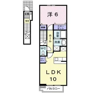 ラッフィナート【2階】の間取り
