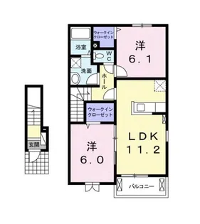 ジェルメ・T【2階】の間取り