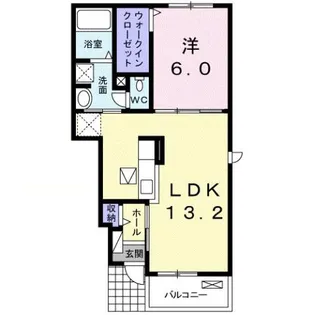 ブルー アイランド川津Ⅰ【1階】の間取り