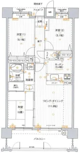 ジェイ・シュロア神辺【9階】の間取り