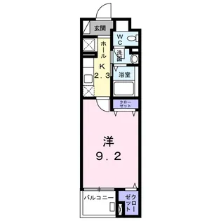 SUN16浜町【2階】の間取り